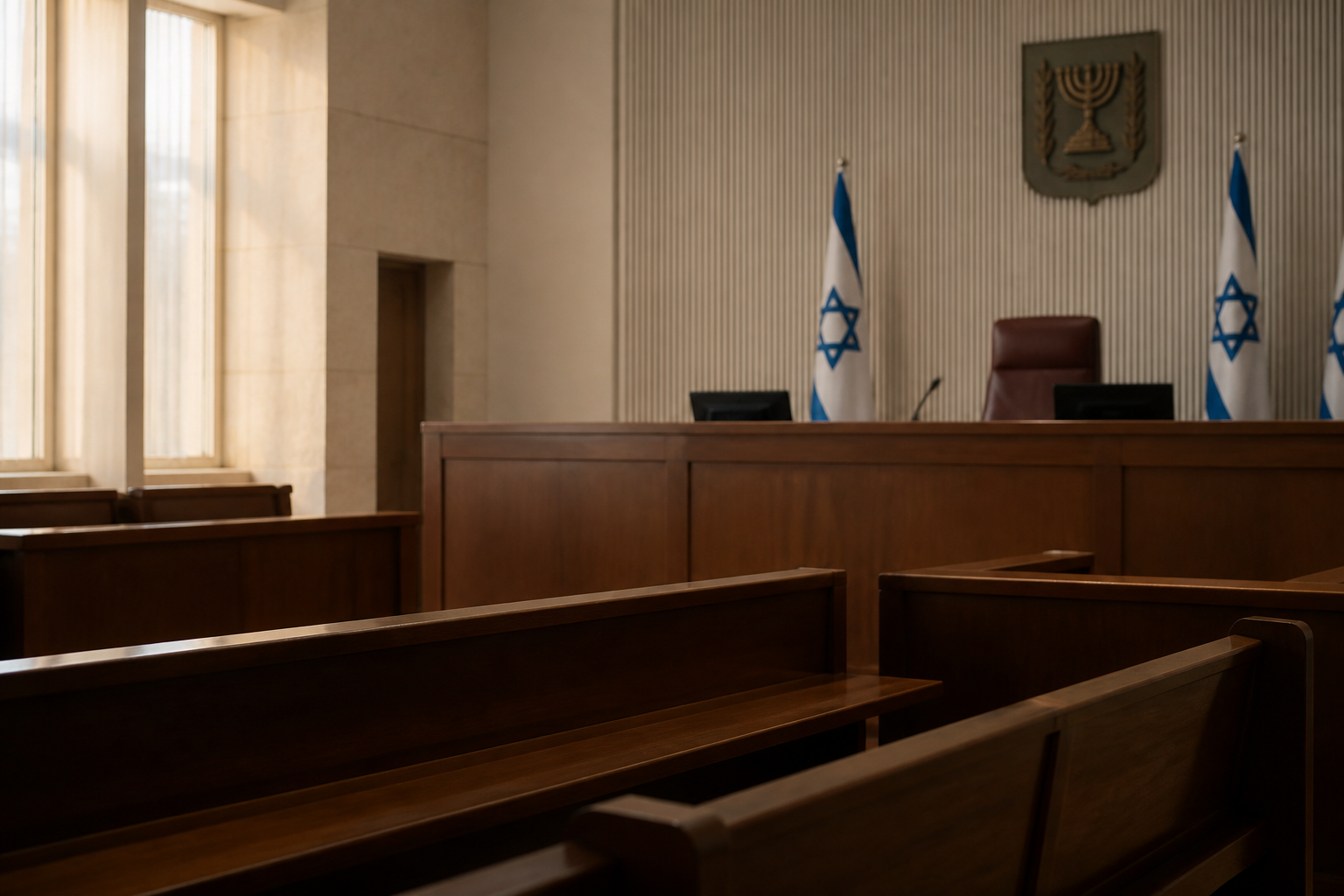 אולם בית משפט — הסמל של בלם חוקתי שהפך גם לכלי פוליטי