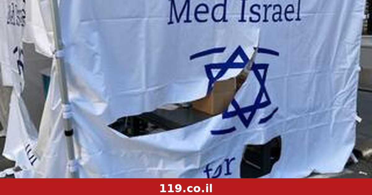 שוב בפסטיבל ה"דמוקרטיה" בנורבגיה: אוהל הארגון הפרו-ישראלי הושחת ונפרץ