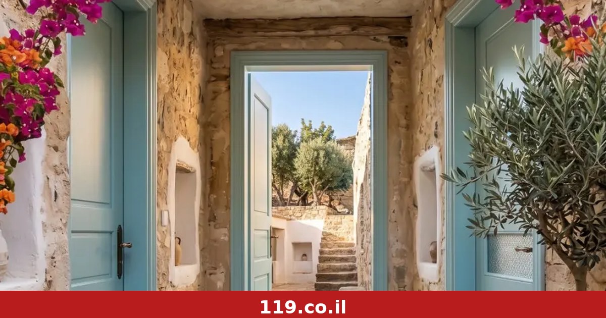 The front door gets a splash of color: the trend bringing Greece and Cyprus home