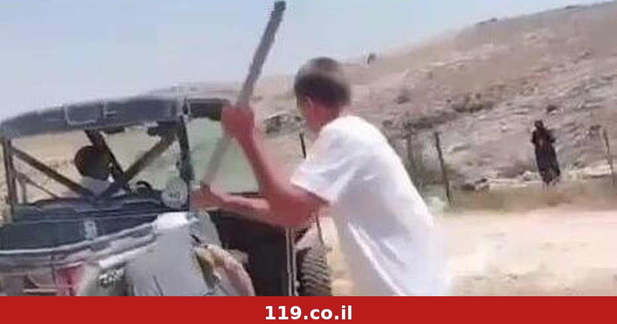 קטוע רגל פלסטיני הותקף במוט ברזל: "המתנחל רצה להכות את הבן שלי" | תיעוד