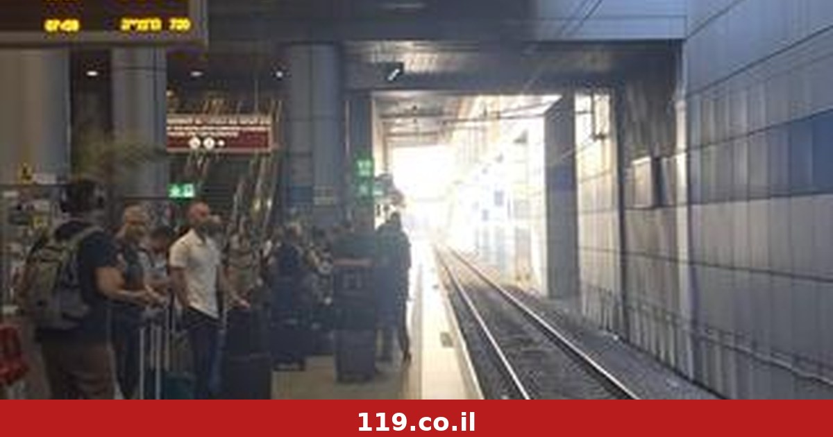 בגלל בלון הליום: פיצוצים בתחנה בנתב"ג, שיבושים בתנועת הרכבות | תיעוד