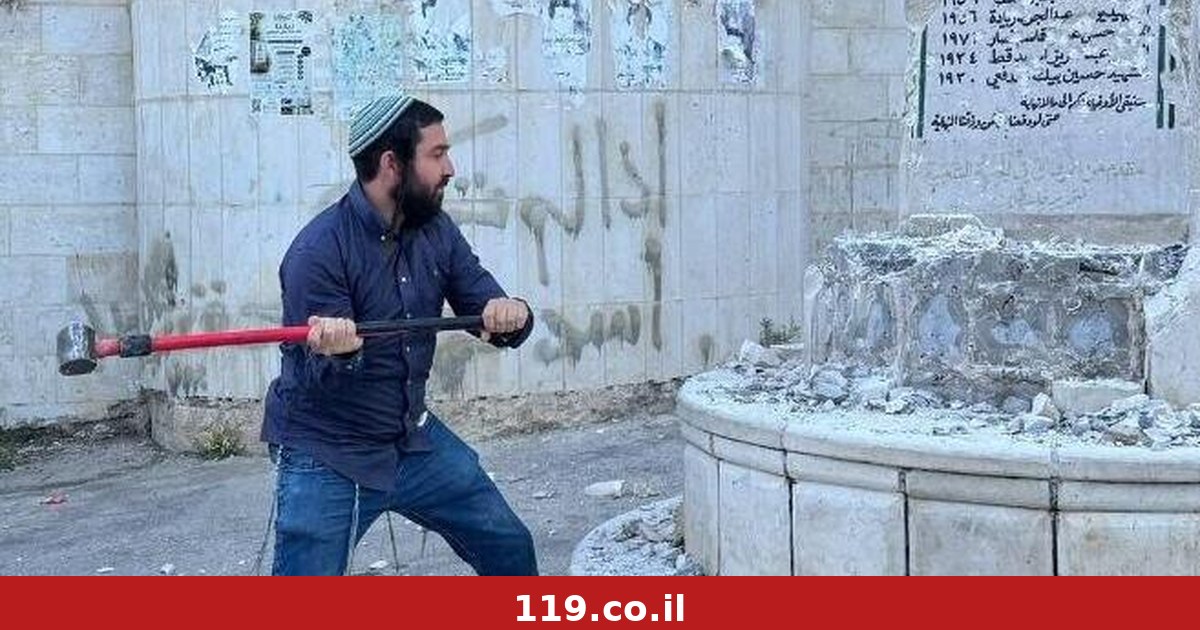 סוכות ניפץ אנדרטה בכפר פלסטיני, צה"ל: "הוא ניצל את הכוח, שיקר ופעל באופן מניפולטיבי"