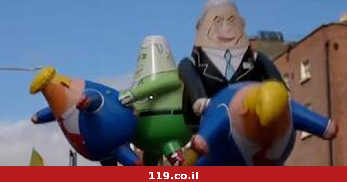 ביקור סוער לטראמפ באירלנד: פיצול בריטניה, רצח עם – ומיצג בובות מין מבזה עם נתניהו