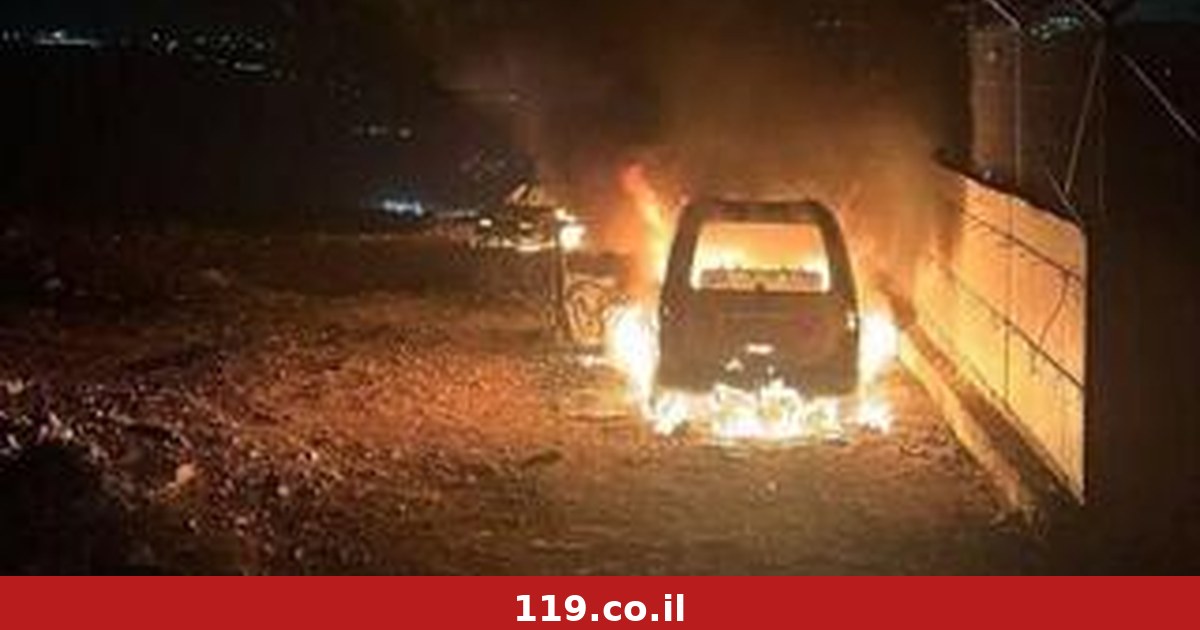 הצתת מכוניות וכתובות מאיימות בכפר פלסטיני בשומרון: "קוסרה, חכו בחמישי"