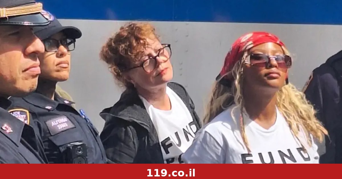 רגע לפני נאום נתניהו באו"ם: כוכבות הוליווד נעצרו במחאה נגד ישראל