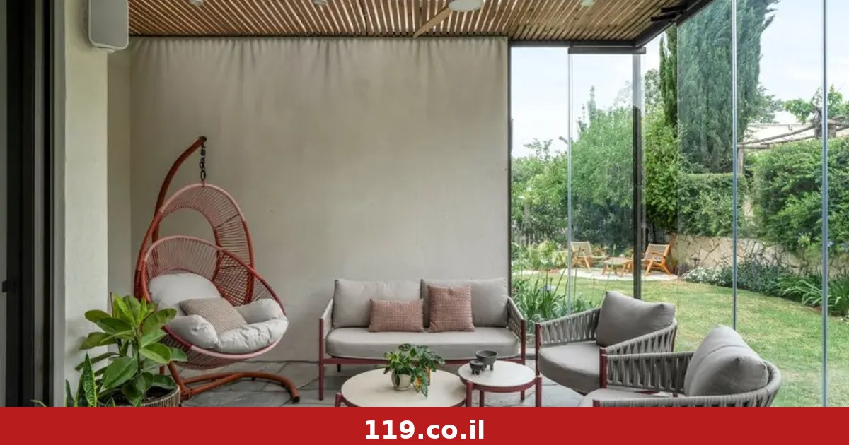 בהשראת סוכות: הפתרון שהפך את החצר לפינת אוכל של 25 מ"ר