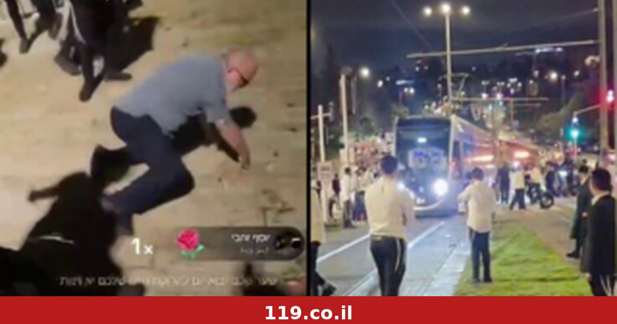 מהילולה להתפרעות: חרדים תקפו ערבים ושוטרים בי-ם - וחסמו את הרכבת | תיעוד
