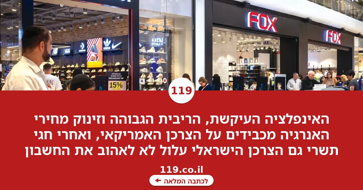 מחירי האנרגיה והאינפלציה הדביקה: המכה הכפולה בכיס של הצרכן | צלי גרינברג