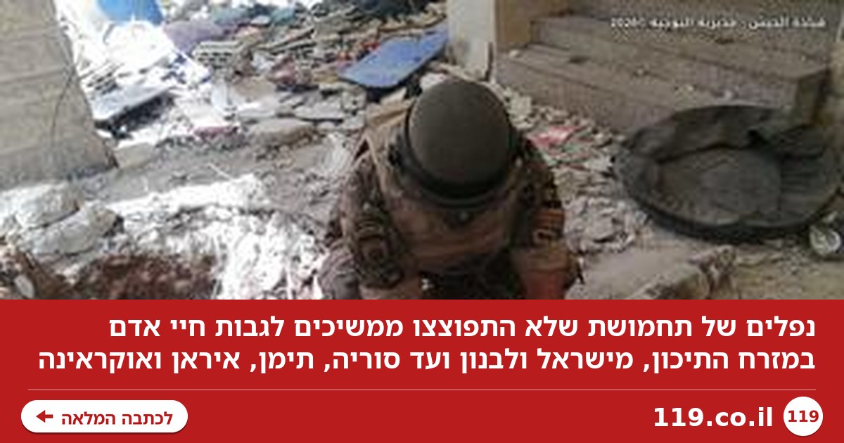 אחרי שנים של מלחמה: נפלים של תחמושת גובים חיי אדם במזרח התיכון