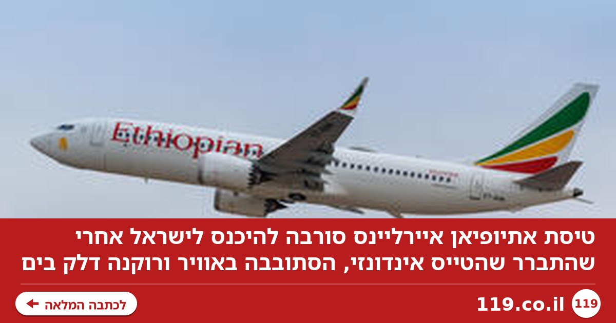 מטוס סורב להיכנס לישראל אחרי שהתגלה שהטייס ממדינה עוינת - והסתובב באוויר