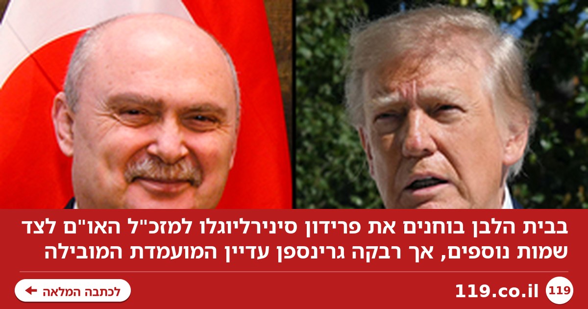 בכיר טורקי ייבחר למזכ"ל האו"ם? "טראמפ מחפש מועמד מטלטל"