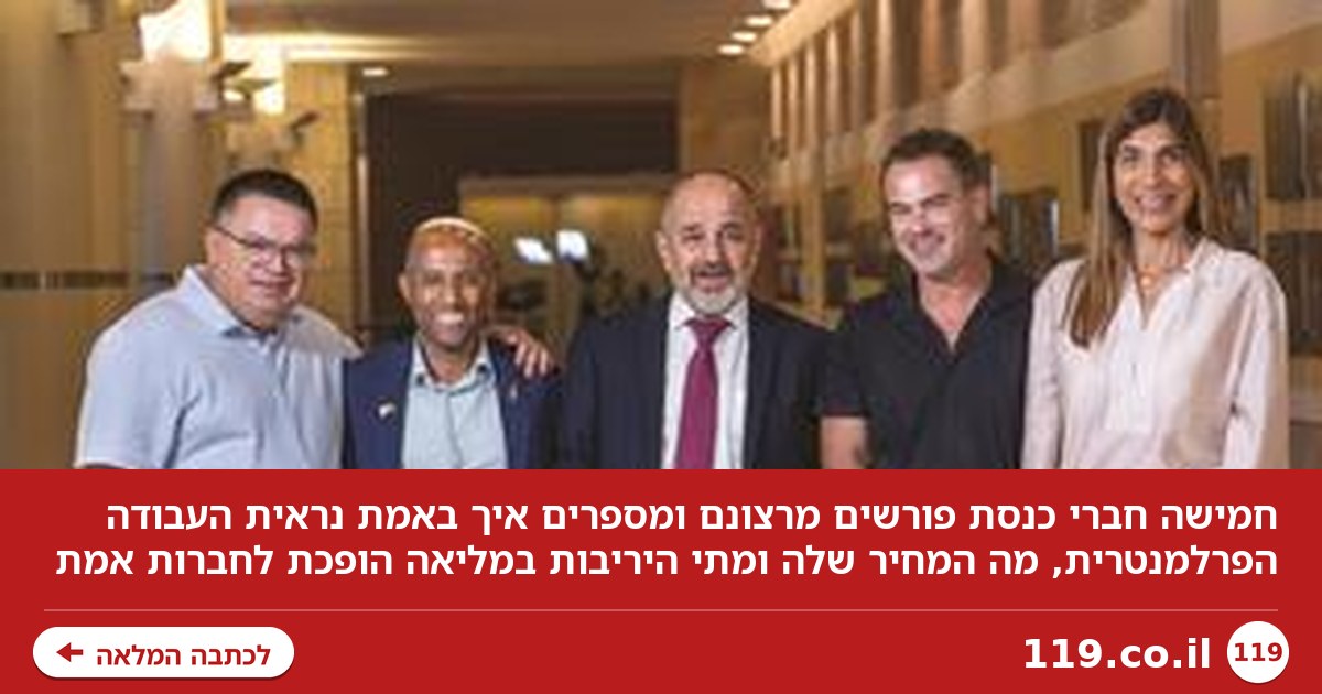 באנו, ראינו, הלכנו: חמישה חברי כנסת פורשים - ומדברים