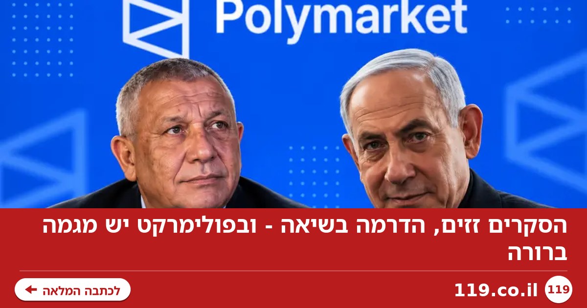הסקרים זזים, הדרמה בשיאה - ובפולימרקט יש מגמה ברורה