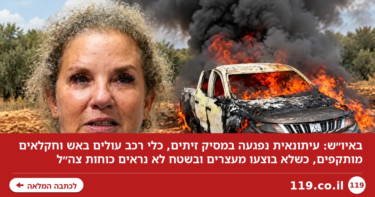 כאוס באיו"ש: עיתונאית נפגעה במסיק זיתים; "לא בוצעו מעצרים - מחשש לאירוע מורכב" | צפו בתיעוד