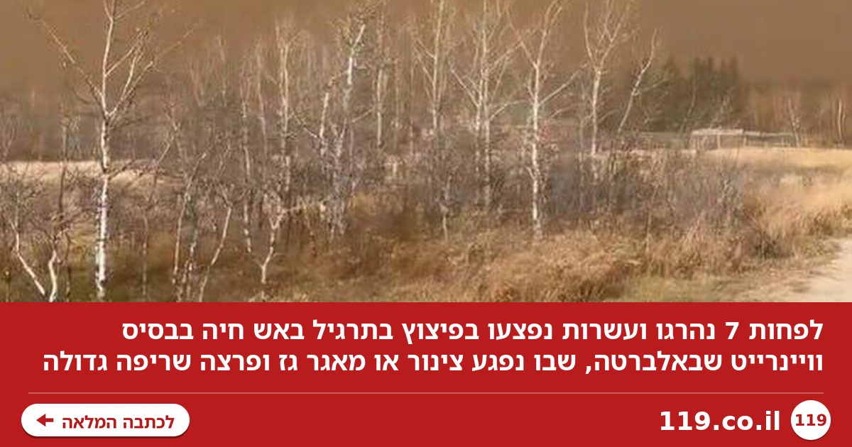 אסון בבסיס בקנדה: לפחות 7 נהרגו ועשרות נפצעו בפיצוץ בתרגיל באש חיה
