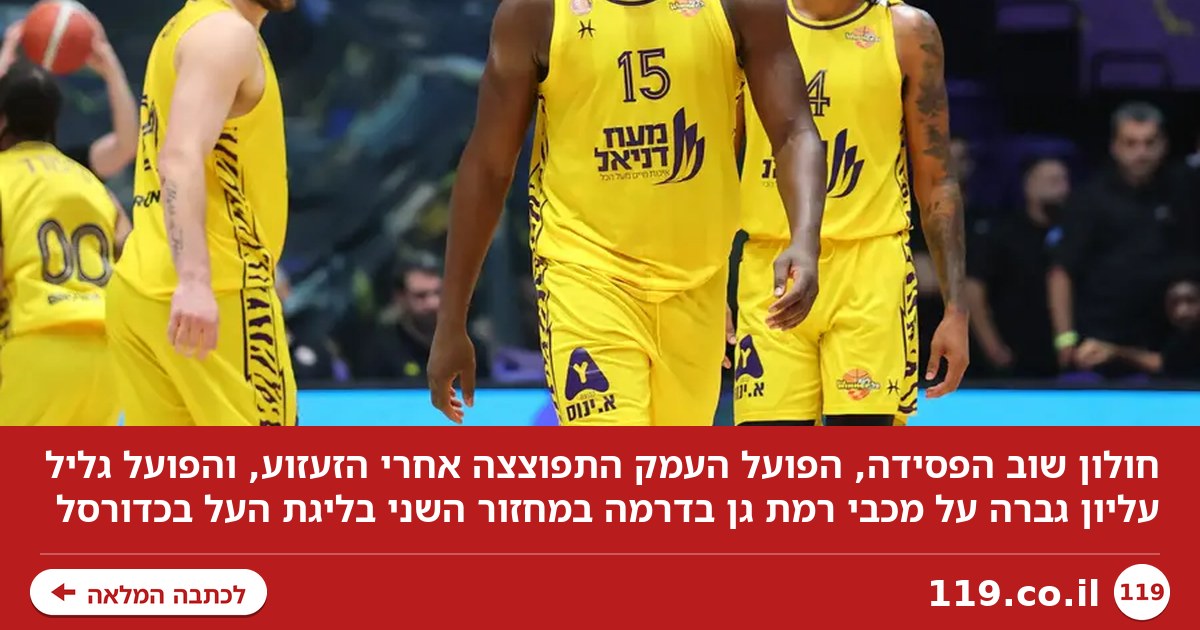 חולון שוב הפסידה, הפועל העמק התפוצצה אחרי הזעזוע