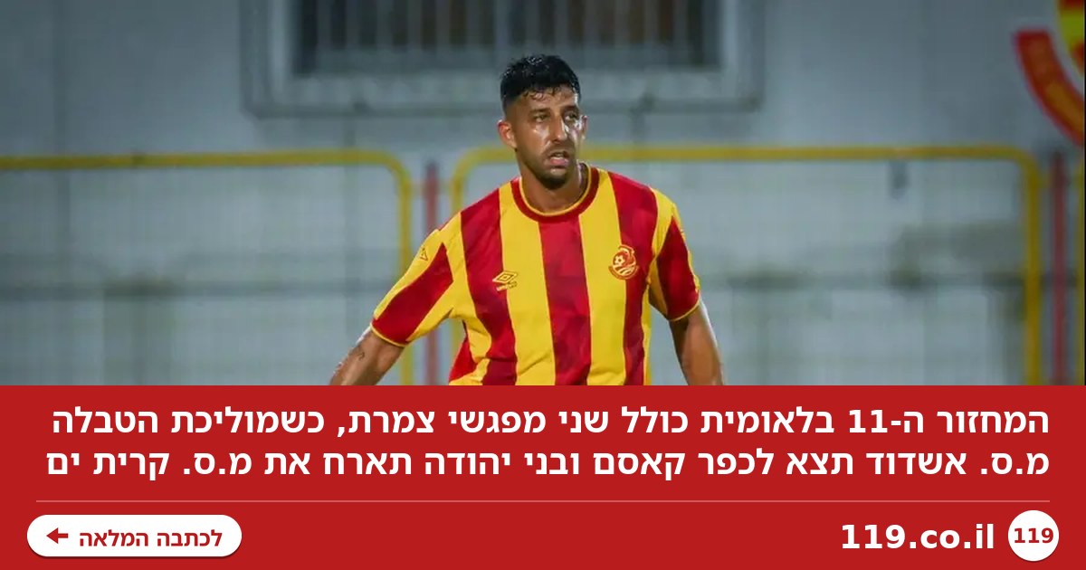 כולל שני מפגשי צמרת בלאומית: מי תסיים את המחזור ה-11 בפסגה?