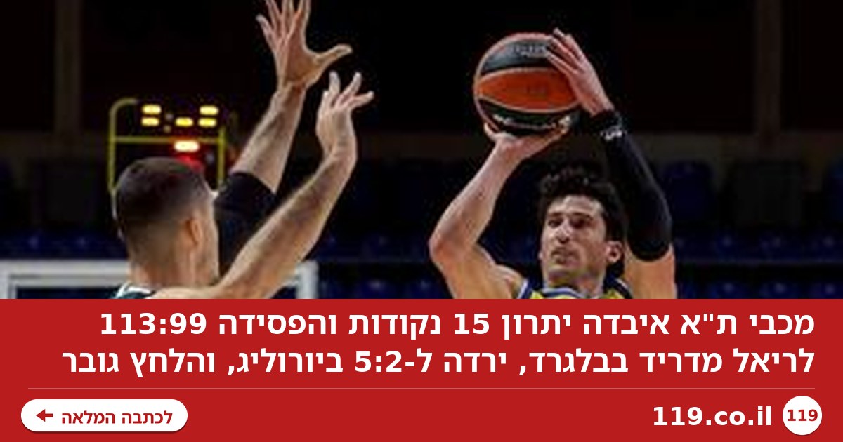 הלחץ במכבי ת"א גובר: "אנחנו חייבים למצוא דרכים לנצח משחקים"
