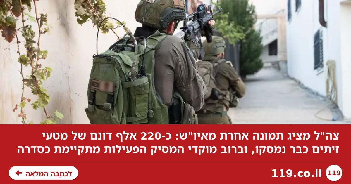 למרות האלימות והביקורת בעולם: צה"ל מציג תמונה אחרת מאיו"ש