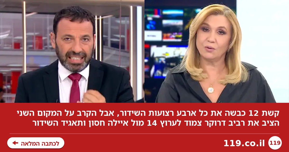 רייטינג: רביב דרוקר שיגר מסר חד-משמעי לאיילה חסון ותאגיד השידור