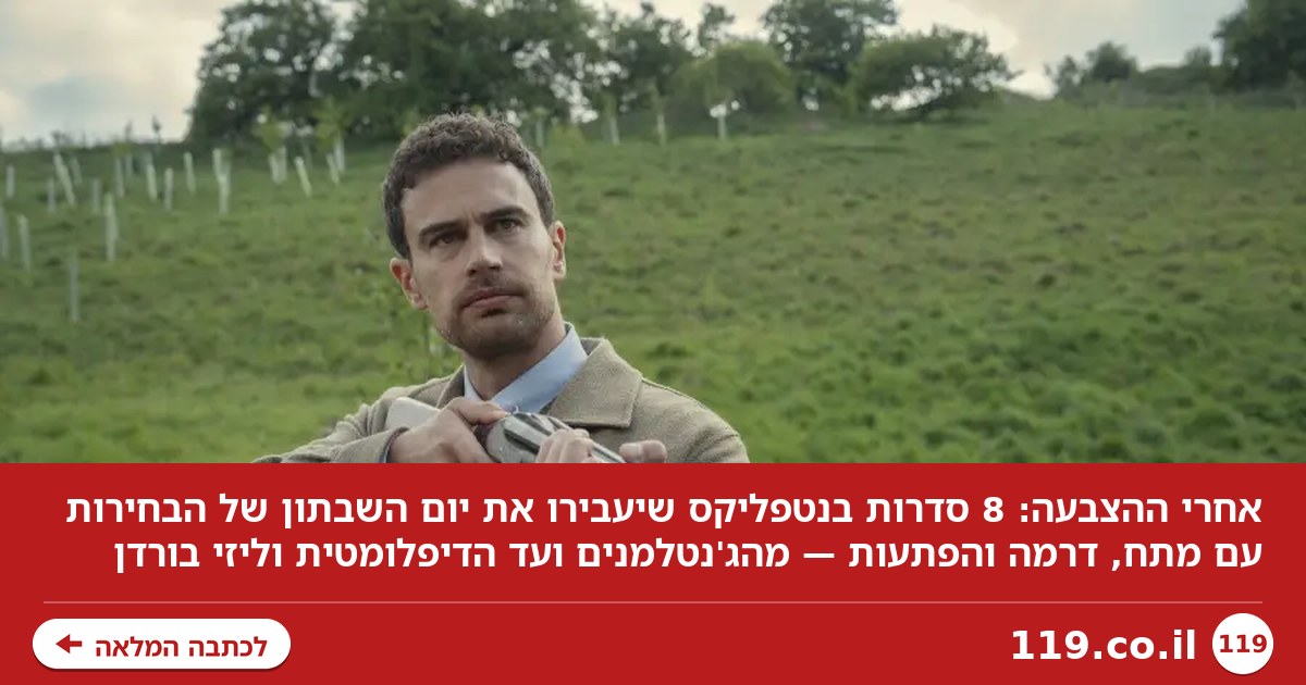 הצבעתם? עכשיו נטפליקס: 8 סדרות שיסדרו לכם את השבתון