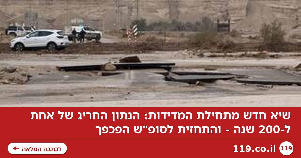 שיא חדש מתחילת המדידות: הנתון החריג של אחת ל-200 שנה - והתחזית לסופ"ש הפכפך