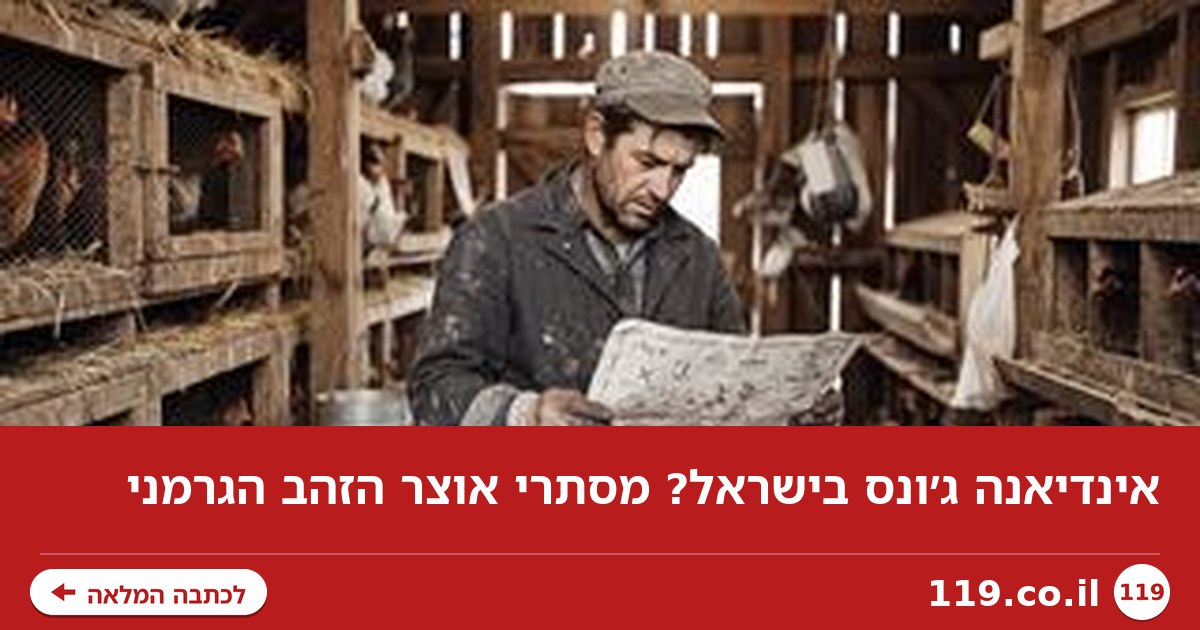 אינדיאנה ג׳ונס בישראל? מסתרי אוצר הזהב הגרמני